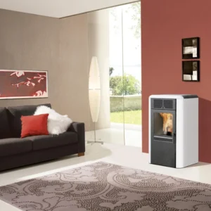 Estufa de Pellets INNOFIRE Chip 8 kW Blanco